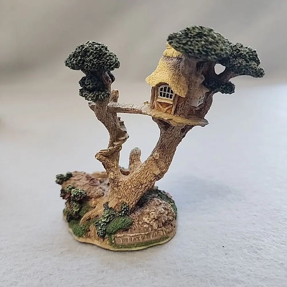 Lot‎ of 4 Woodly Wise Treehouse Cottage Sculptures John Hind Studios Ted Slack